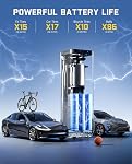 Fanttik X8 APEX EV Gonfleur de pneus Portable Air Pompe, 2X Inflation plus rapide 150PSI Sans fil Air Compresseur avec batterie puissante, Gonflateur à main pour voitures électriques, voitures, motos, vélos, boules