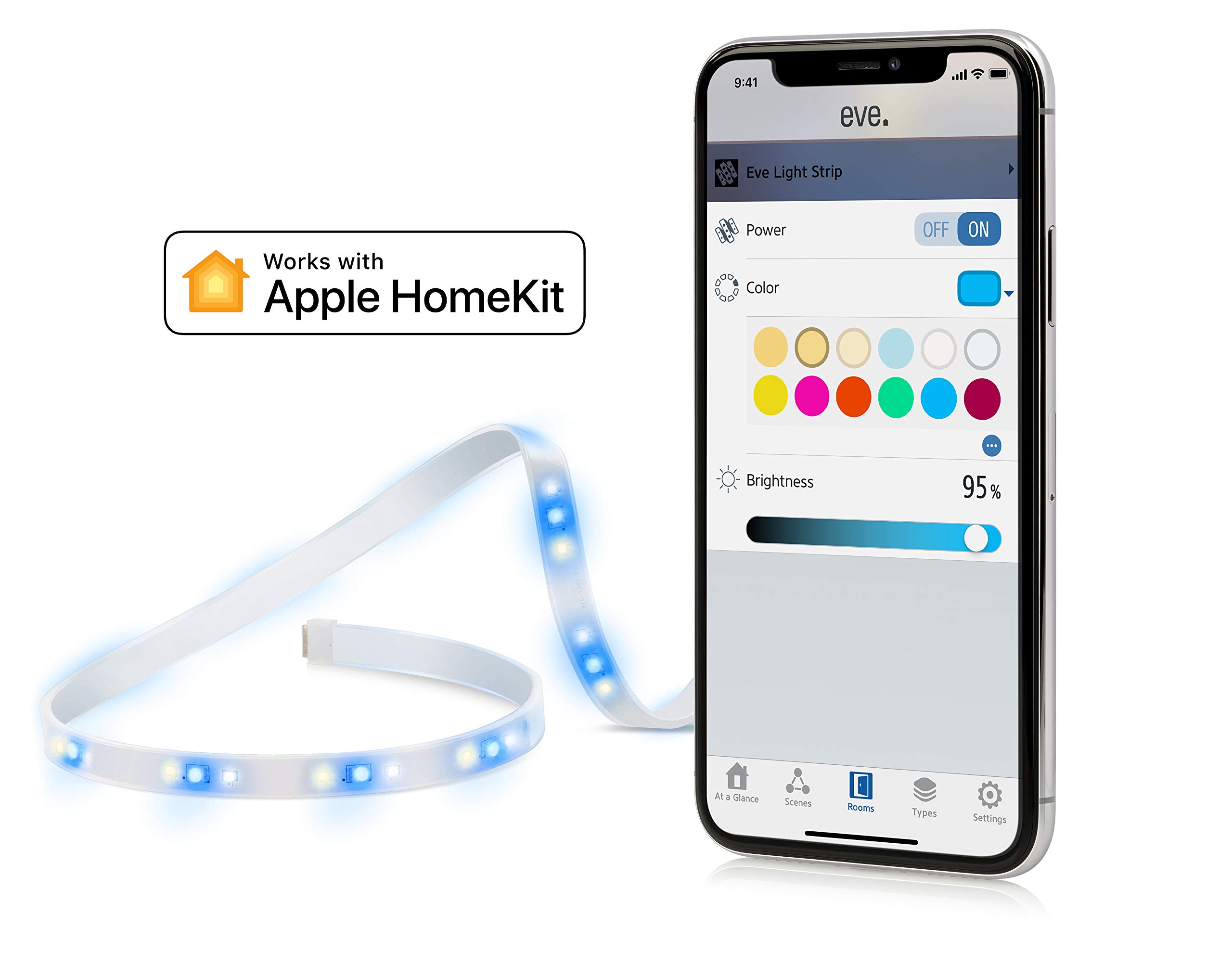 Eve Light Strip – Smarter LED-Lichtstreifen & Energy Matter – Smarte Steckdose