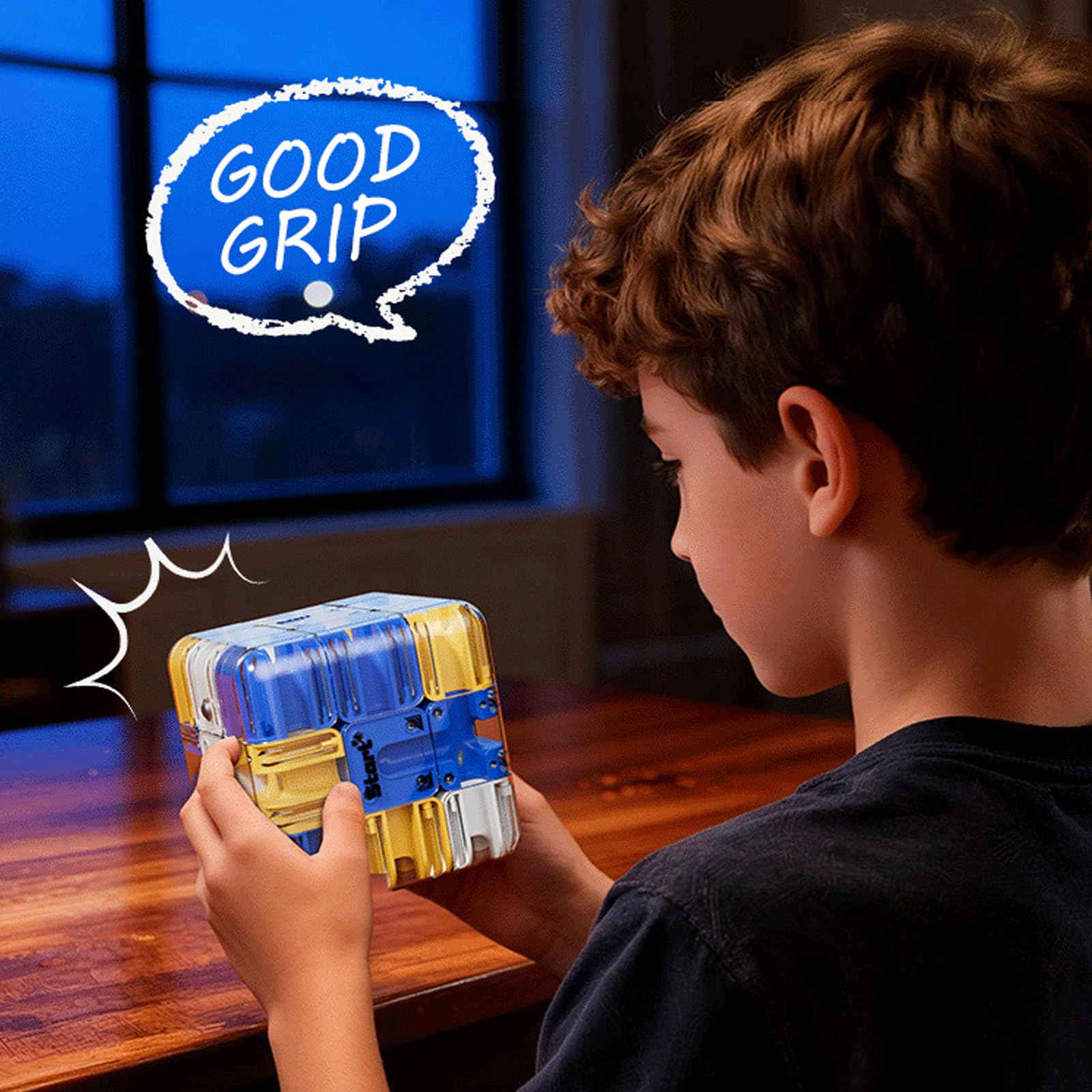 Large Labyrinth 3D Puzzle Maze Cube by RARITYLL, 8.5 cm Brain Teaser Puzzles for Adults & Kids - Image 4