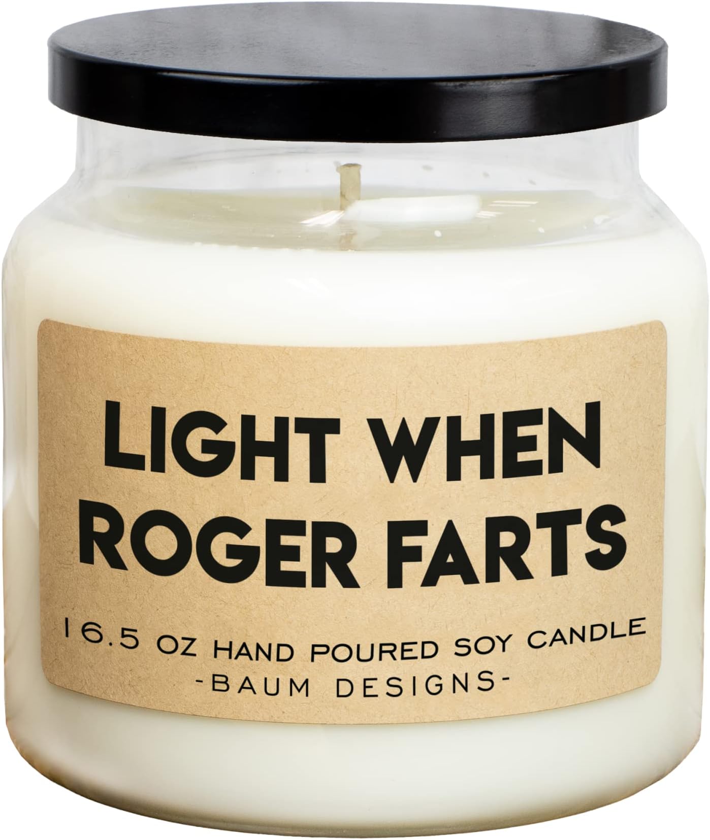Personalized Light When Name Farts Soy Candle