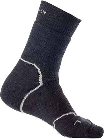 Helicase Mens Hike+ Heavy Crew Socks; With Sock Ring Gift