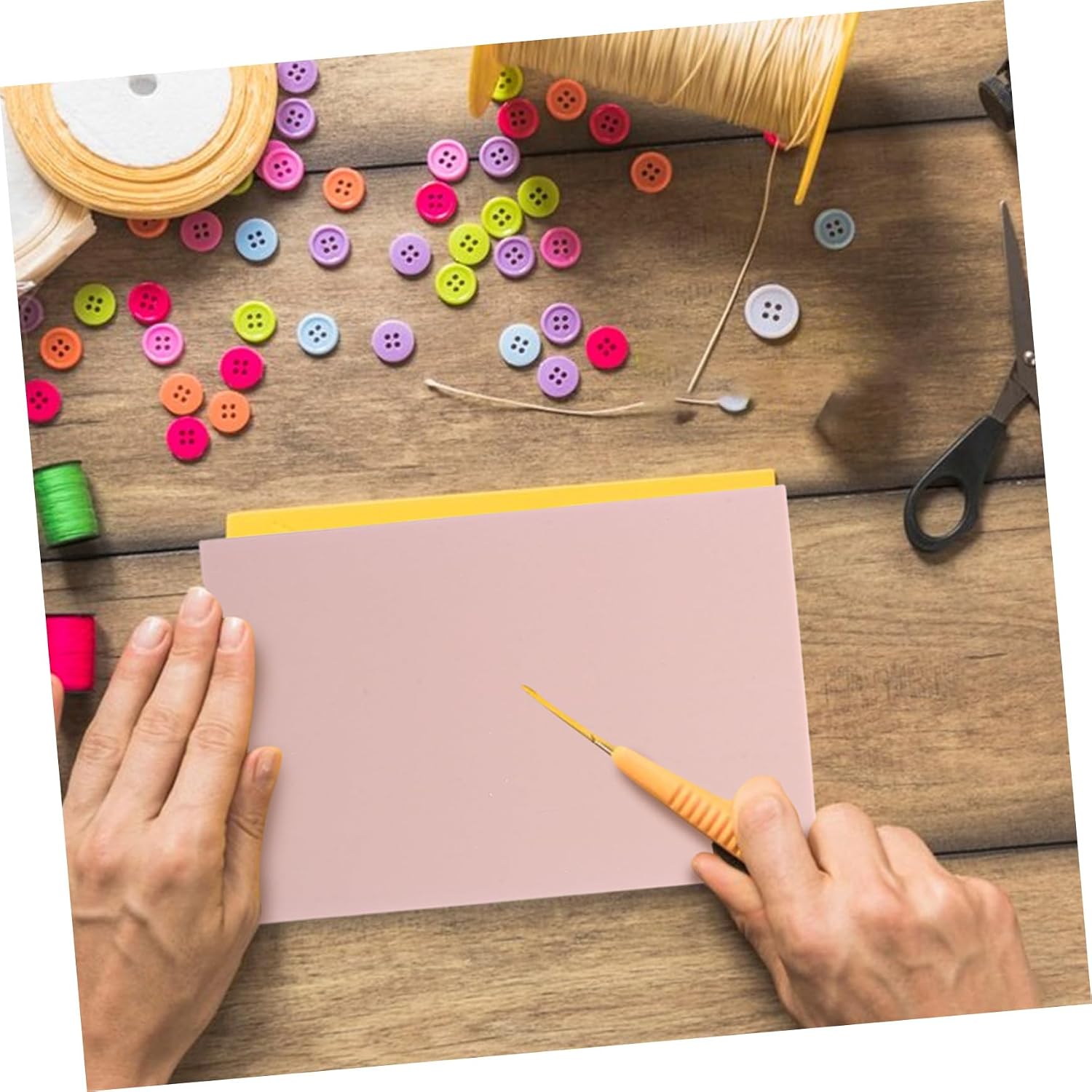 Gadpiparty 4pcs Rubber Linoleum Carving Blocks Soft Printmaking Kit for DIY Crafts Durable Rubber Stamps for Card Making Scrapbooking and More Pink White