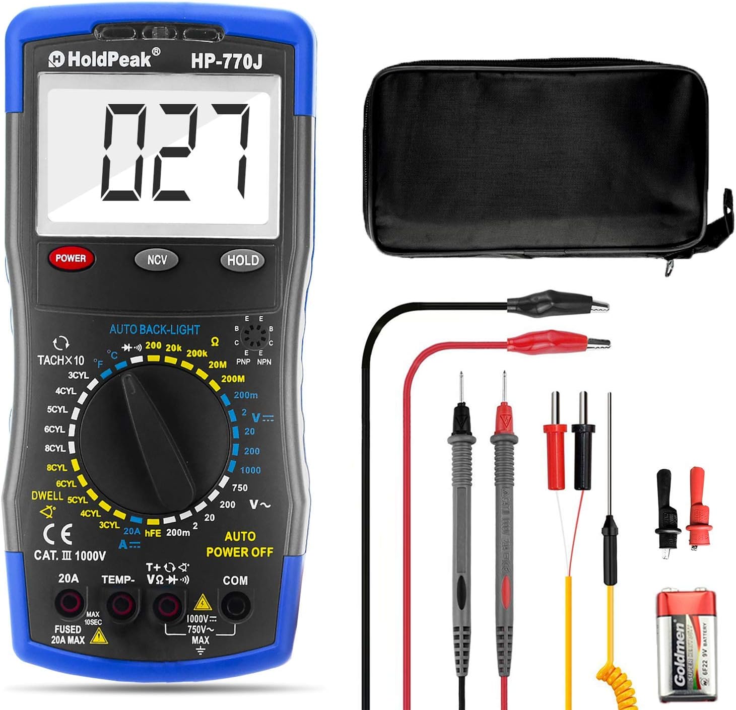 Digital Multimeter HP770J Automotive Multimeter Engine