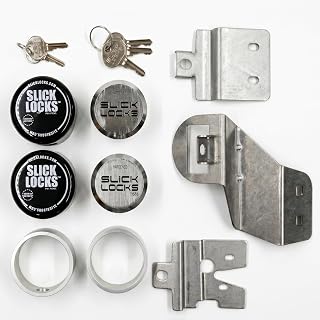 Slick Locks Chevy/Gmc Sliding Door Kit Complete with Spinners, Weather Covers & Locks