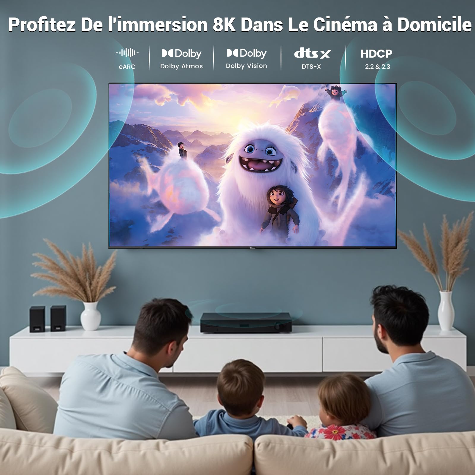 Etseinri Câble HDMI 2.1 2M, Certifié 48Gbps Ultra Haute Vitesse 4K 240Hz 8K 60Hz HDCP 2.3 eARC HDR10+ Dolby Vision pour PC Moniteurs Gaming HDTV