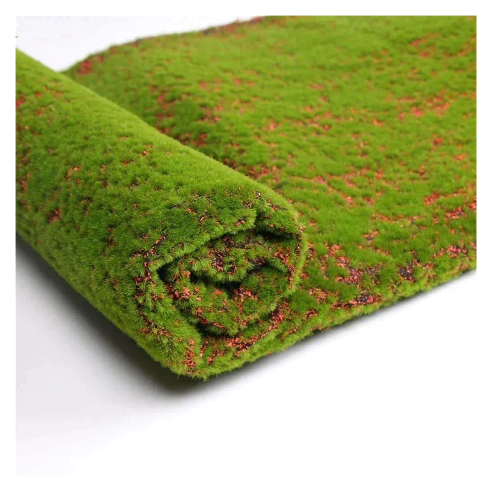 GMGQJST Artificial Grass Artificial Moss Lawn Grass Simulation Moss Turf Green Plant Decorative For Shop Patio Garden Wall Decor Landscape Home Decor(Red Bottom)