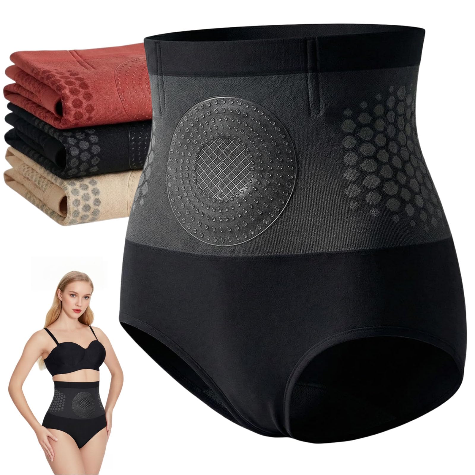 JORCEDI Moringa & Berberine 4-In-1 Micro-Particle Sculpting & Fat-Burn Shorts, High Waisted Toning Thermogenic Firming Shaping Yoga Pant for Women (Black,L)