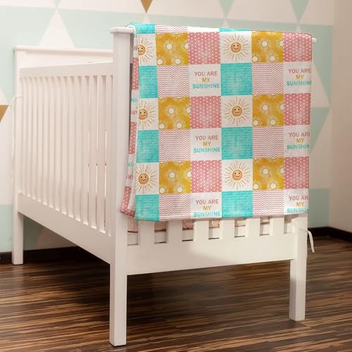 Miniatura 3 de Manta de franela para bebé con diseño de lunares solares, manta de recepción neutra suave y transpirable para bebés, niños y niñas, multicolor, 30 x
