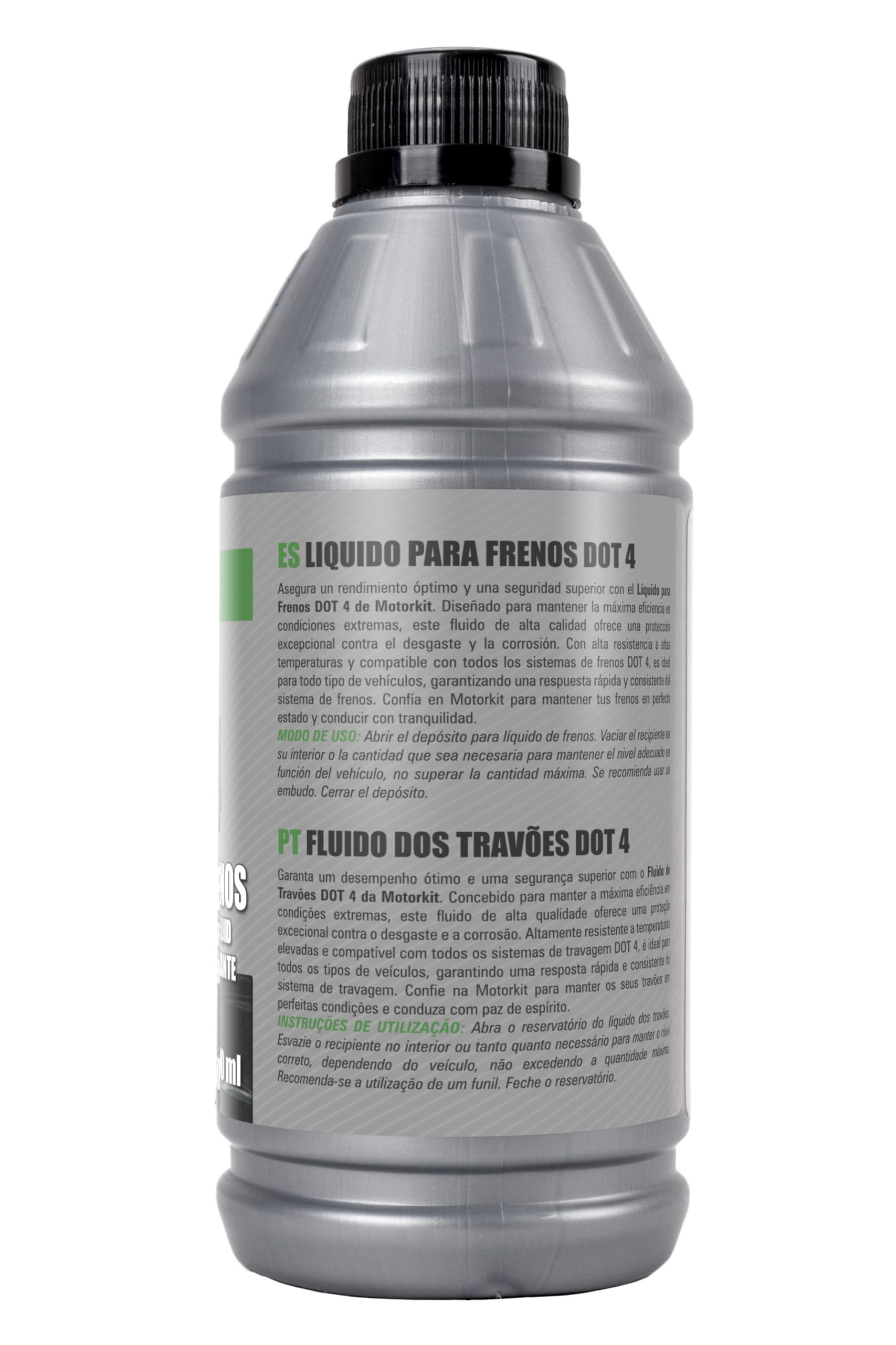 Motorkit Fluido Freni DOT 4 500 ml. Prestazioni Superiori in Condizioni Estreme. Protezione Contro l'usura e la corrosione.