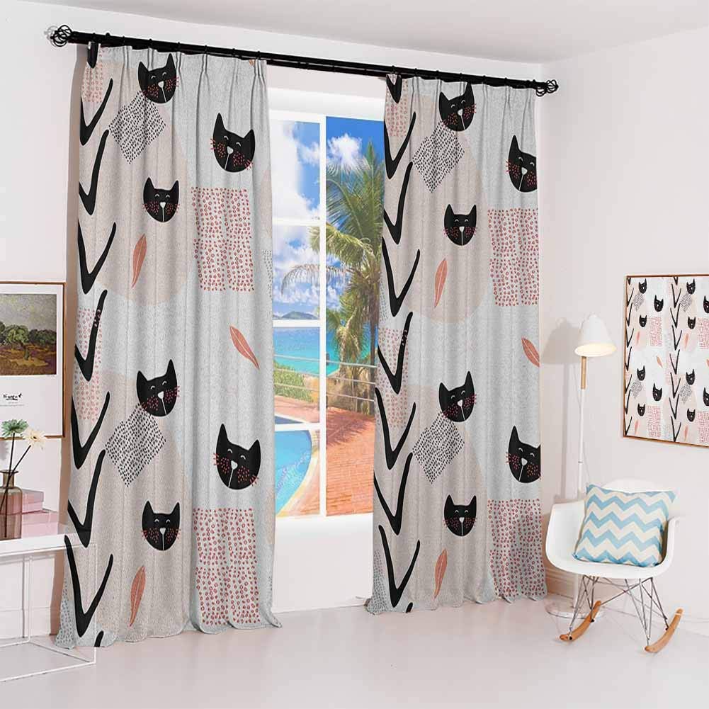 Cat Theme Bedroom Curtains Curtains & Drapes 2023