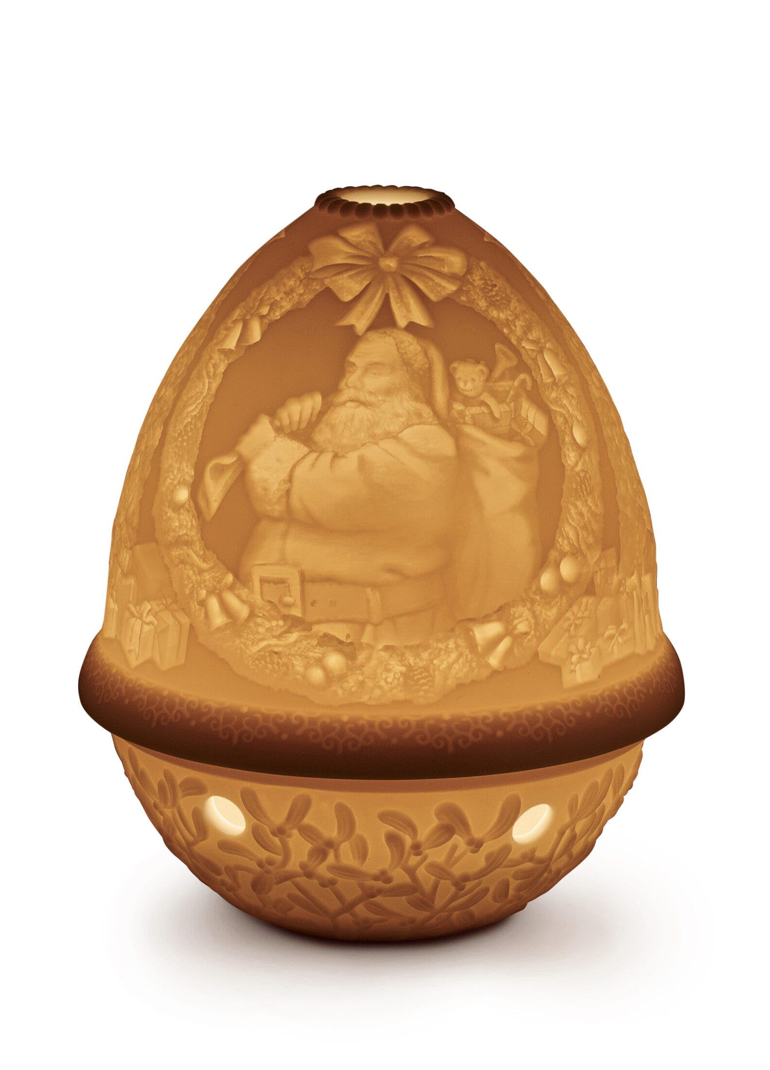 LLADRÓ Santa Claus Lithophane. Porcelain Litophane.