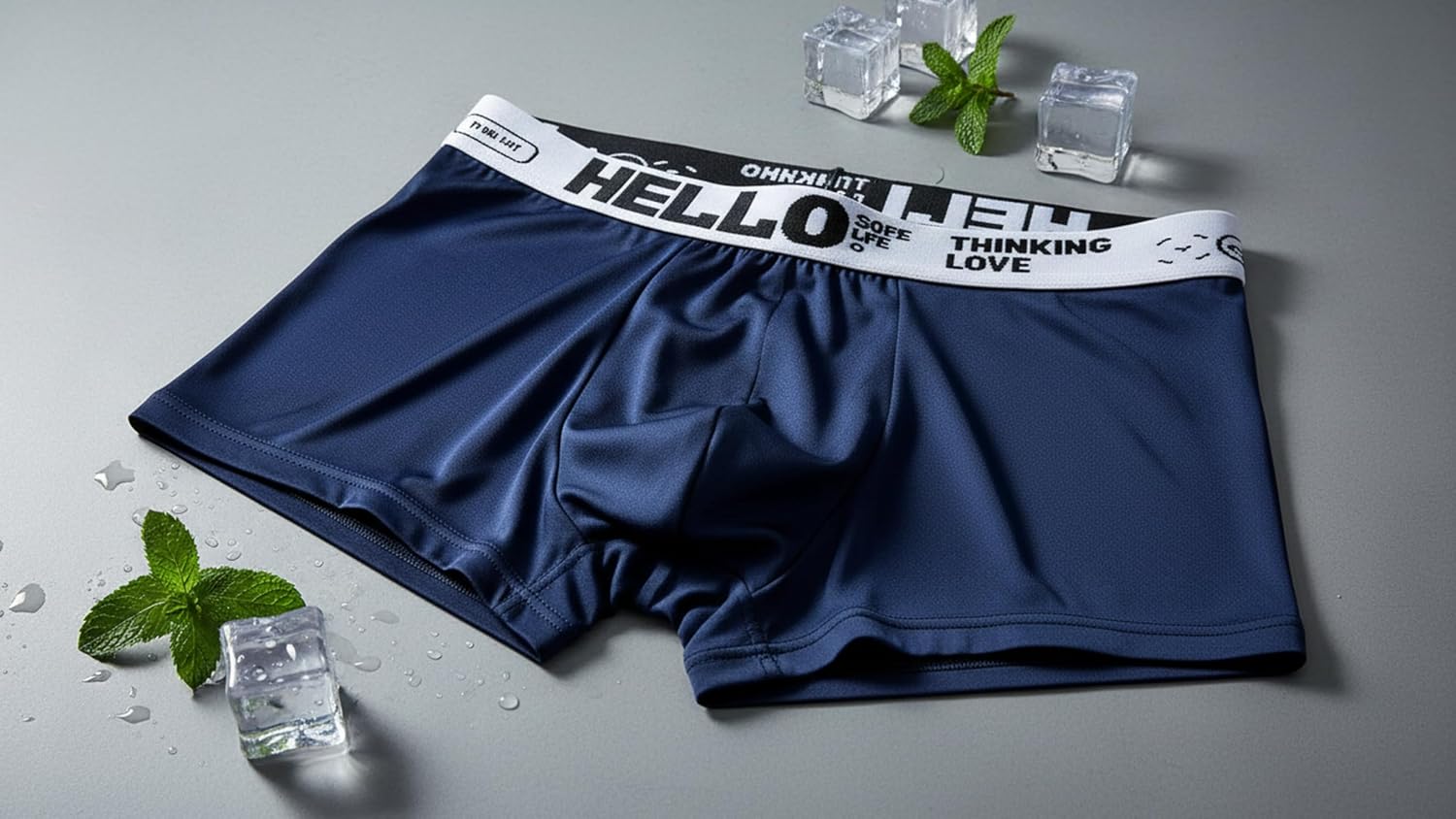 Mens Ice Silk Underwear Boxer Briefs 8-Pack-Ultra Cool Breathable Quick-Dry,Soft No-Ride-Up Underwear for Men