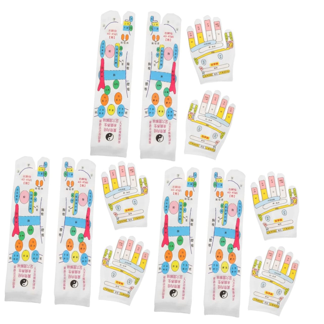 3 Sätze Akupressurhandschuhe Socken Männerwerkzeuge Handschuhe Für Männer Handschuh Zur Reflexzonenmassage Tragbares Massagegerät Menschlicher Körper Massagepunkt Mann Stricken