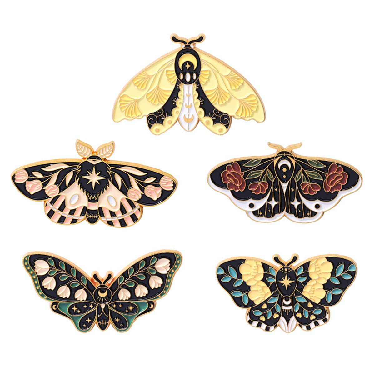 Venzina® 5pcs Butterfly Enamel Pins Alloy Brooch for Women Girls, Lapel Pins Brooches Badge Jewelry for Bags, Backpack, Jackets, Clothing Accessories (B0CNLXL8Y3) Amazon Price History, Amazon Price Tracker