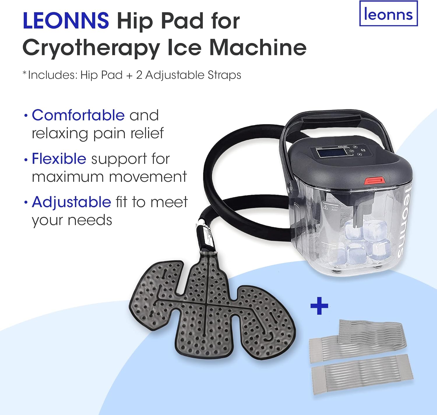 Cold Therapy Machine Pads Compatible with Cryotherapy and Cold Therapy Machines Accessories (Extra Hip Pad)