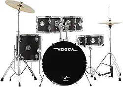 BATERIA ACÚSTICA VOGGA PULSE BUMBO 20" VPD220 MTB (MATTE BLACK)