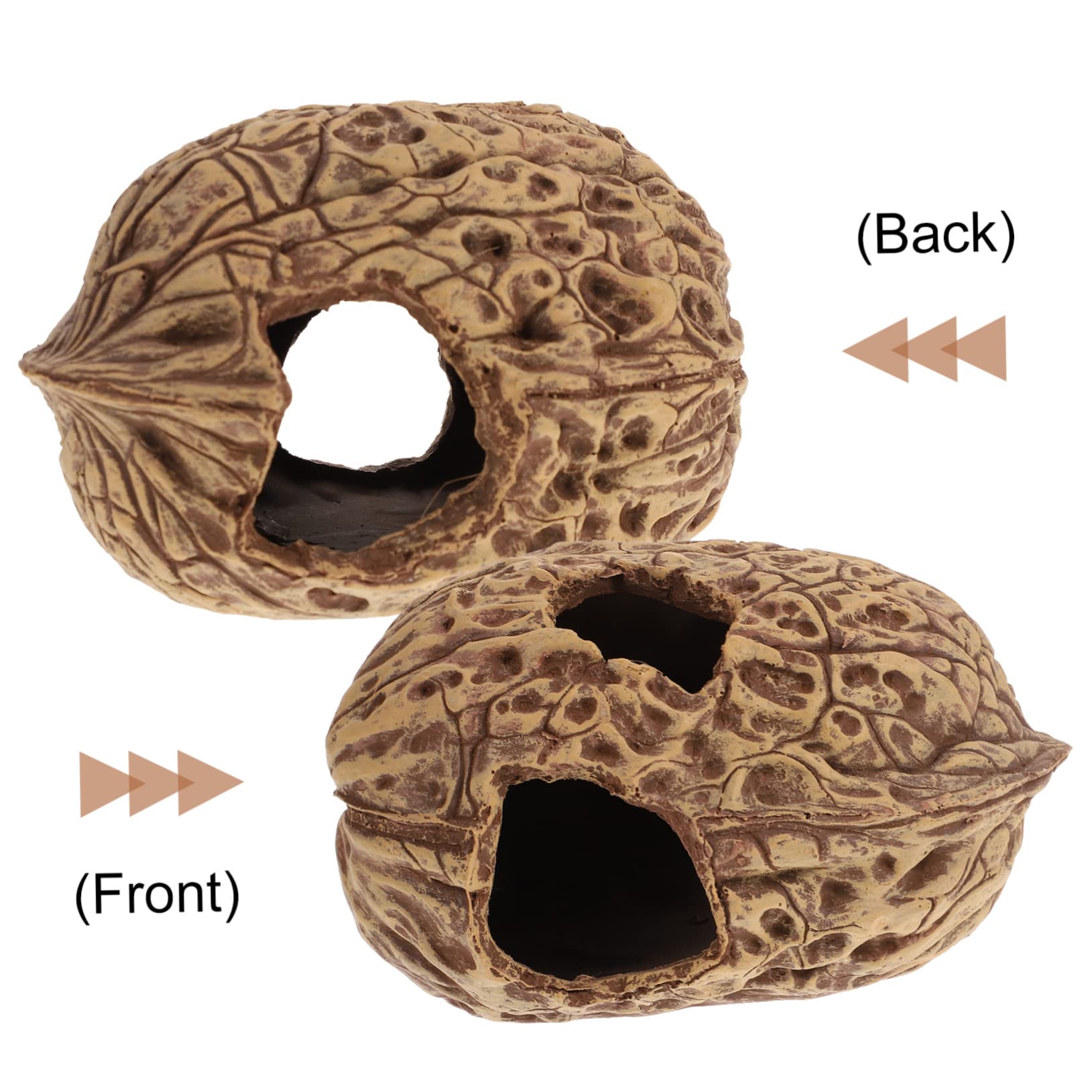 COLLBATH Cueva De Escondite para Peces y Reptiles Refugio Natural para Acuarios y Terrarios Decoración Acuática Única y Divertida Gran Escondite para Vida Marina y Reptilística