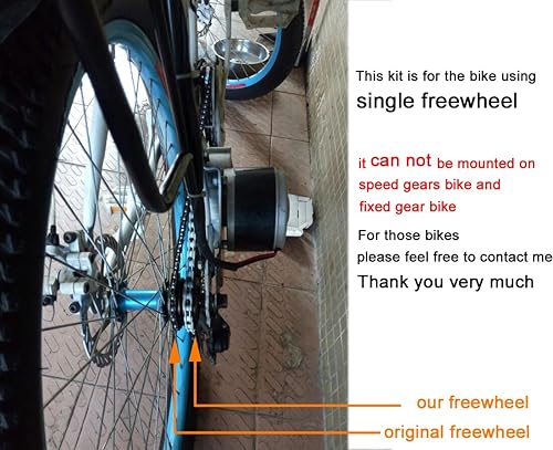 Miniatura 6 de 24V36V250W Motor eléctrico DC Cepillos Motor para Bicicleta Eléctrica Kit de Conversión Bicicleta Eléctrica Scooter Motor