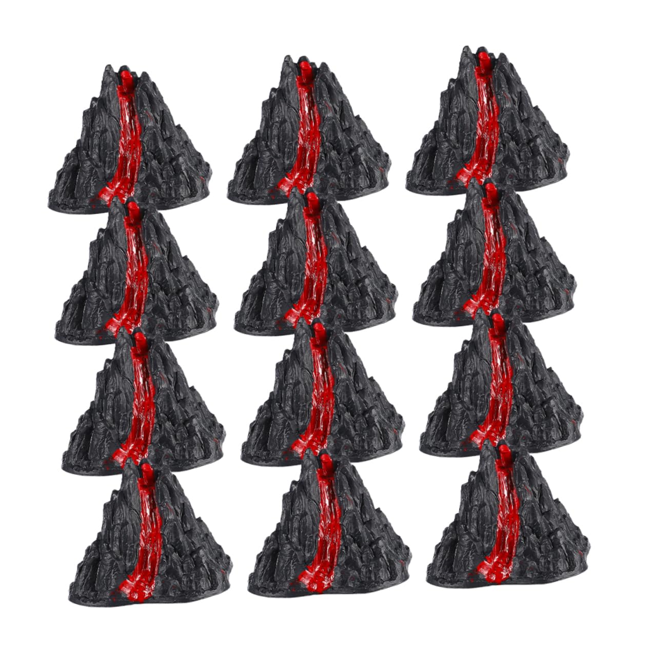 KESYOO 3sets Lava Statue Volcano Erupting Model Volcano for Fake Volcano Volcano Decorations Ornament Volcano Models Volcano Decoration Volcano for Plastic 12pcs*3