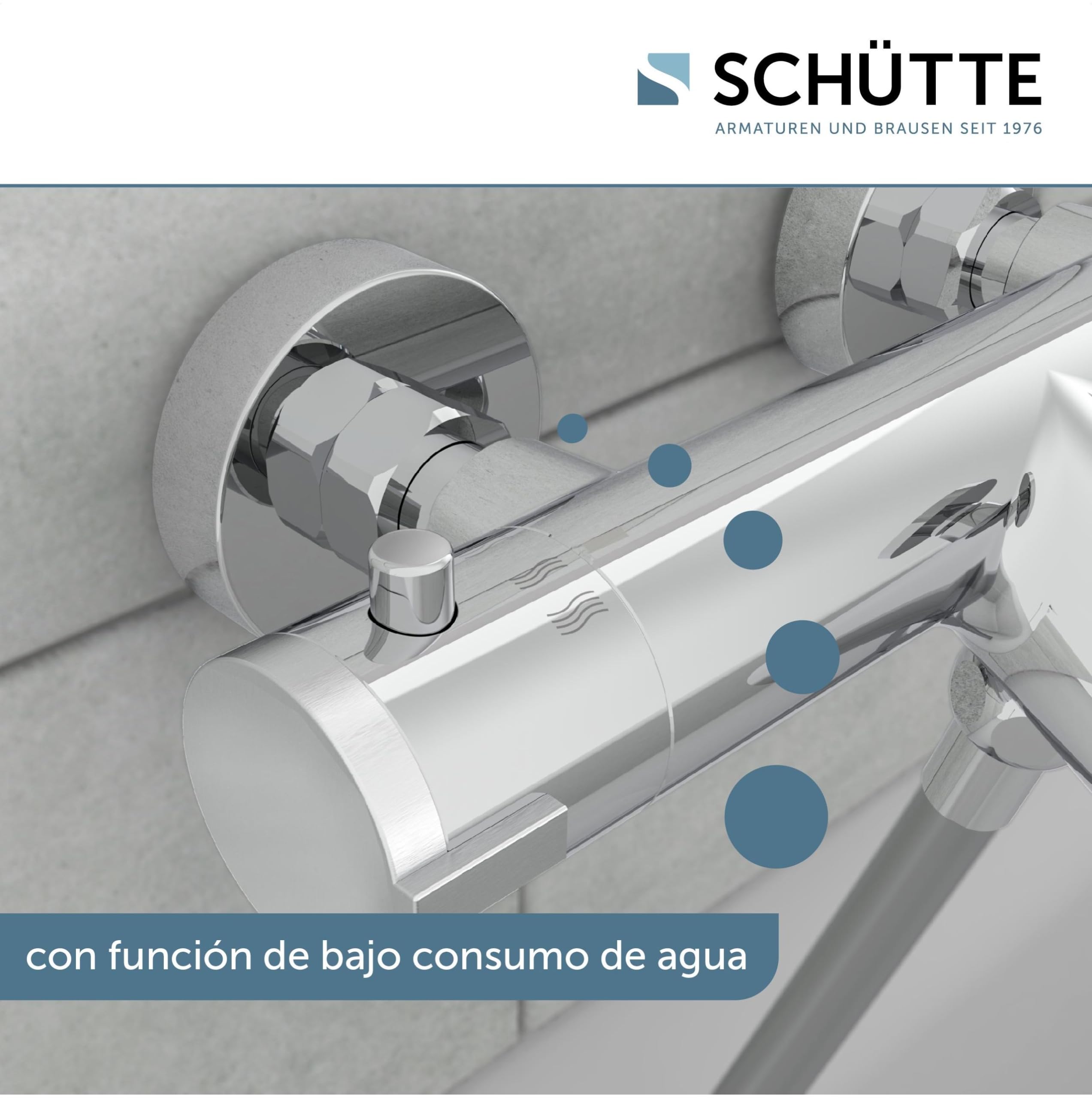 Schütte Grifo Mezclador Termostático de Bañera London Baño Grifería
