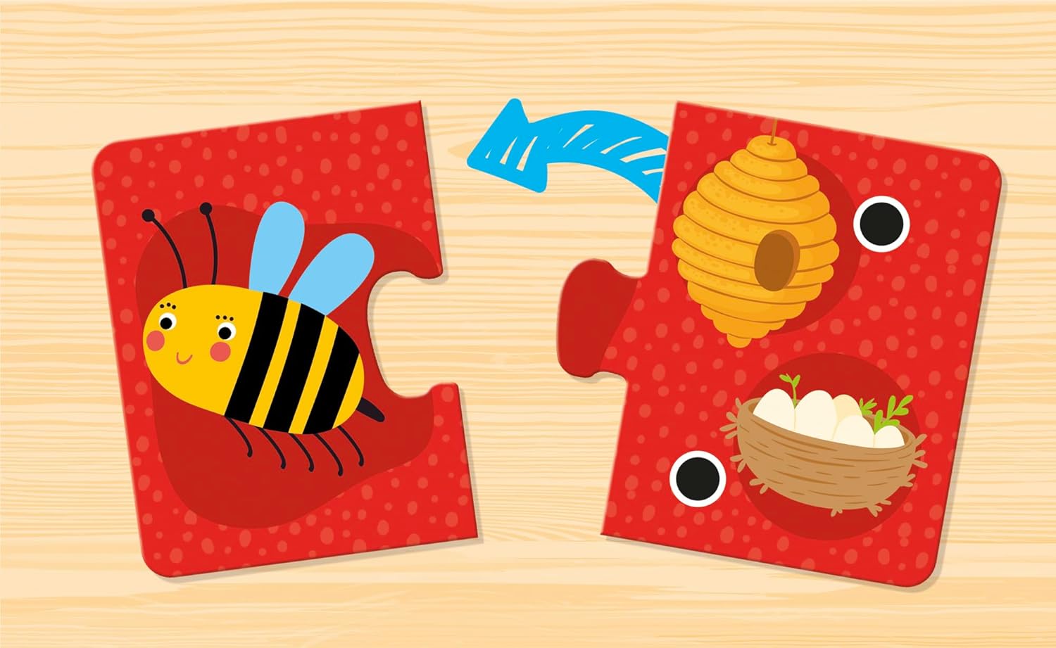 Lisciani - Baby Animals - Educational Game with Carotina Talking Light Pen - Gift Idea for Children from 2 Years - 10 Puzzles of 2 Pieces - Interactive Quiz Learn About Baby Animals