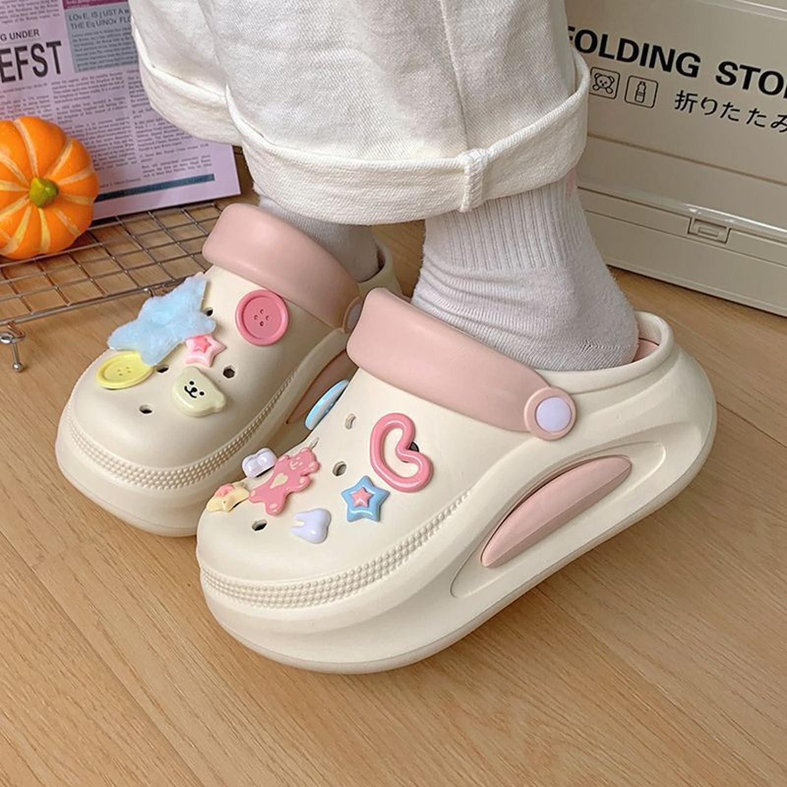 BSITSSS Shoe Decoration Charms, DIY Shoe Accessories PVC Cartoon, Multi, Small - Image 2
