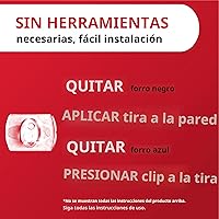 Vista 8 de Command - Mini clips de luz para interiores, 45 clips transparentes y 54 tiras Command, decoraciones navideñas sin daños, clips de pared para colgar