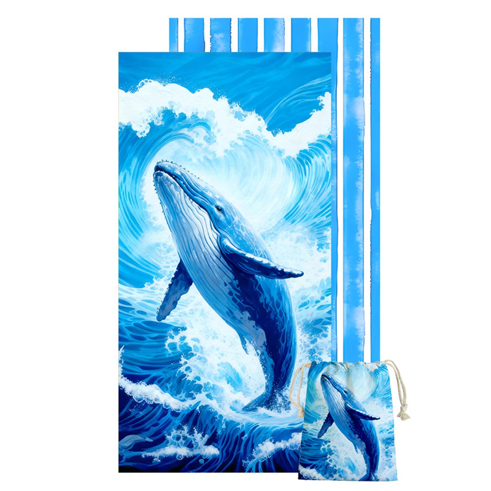 Zxfdsfdbnm Multipurpose Oversized Microfiber Towel 80x160cm Soft Absorbent Beach for Swimming Picnics and Camping Beach