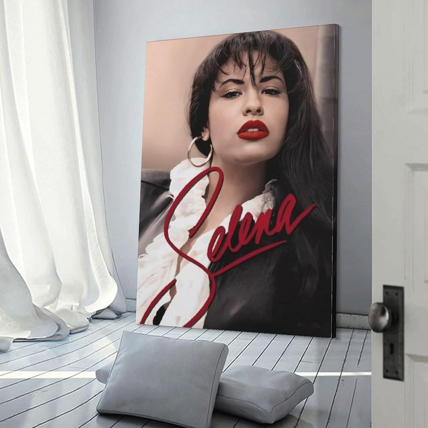 DTEBSSF Selena 2 Canvas Poster Bedroom Decoration Landscape Office Valentine's Birthday Gift Frame-style24x36inch(60x90cm)