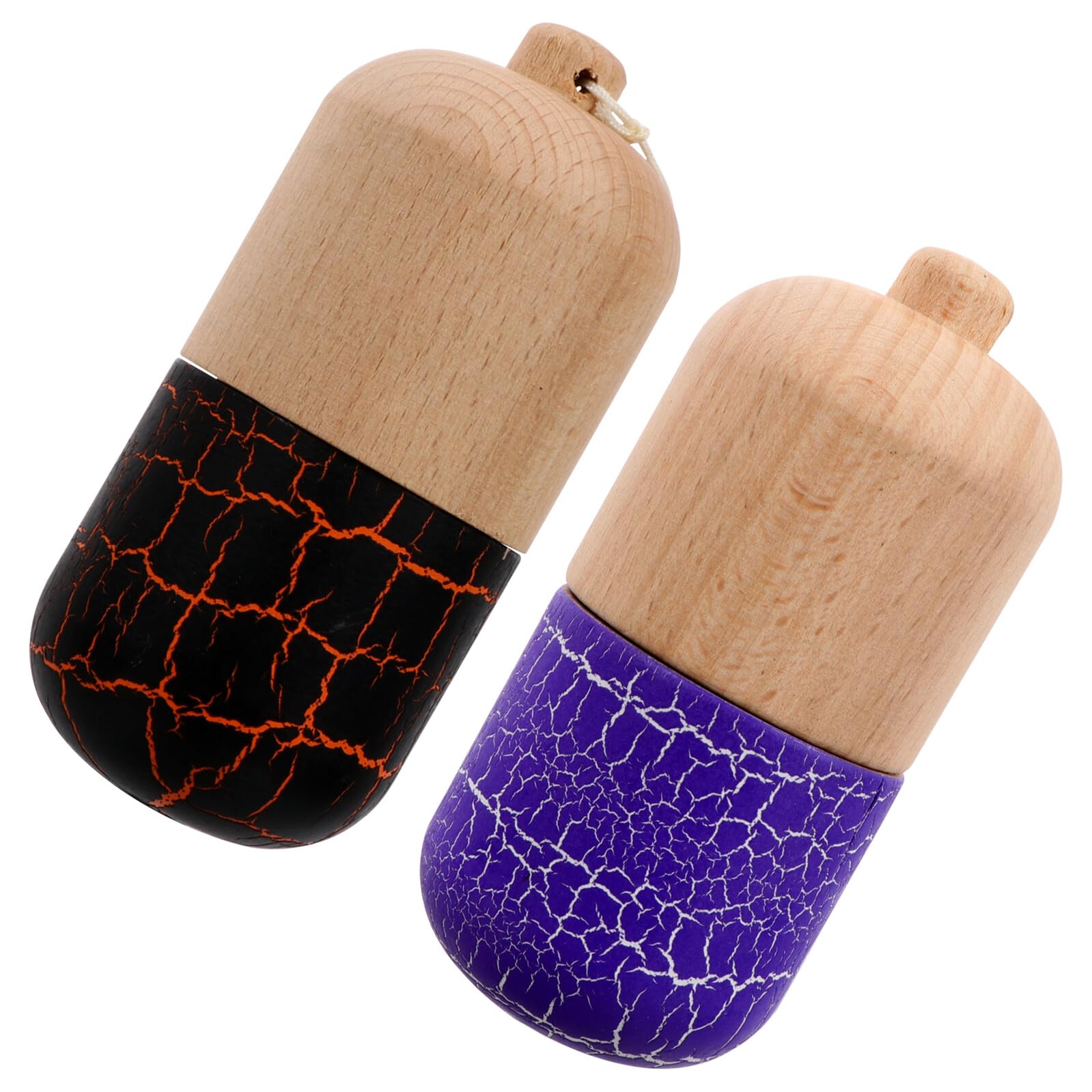 Juguetes Kendama de Madera para Niños 2 Piezas, Pastilla para Lanzar y Atrapar, Coordinación Mano-Ojo, Juego Educativo para Mayores de 6 Años, Diversión y Habilidad, Color Color Aleatorio