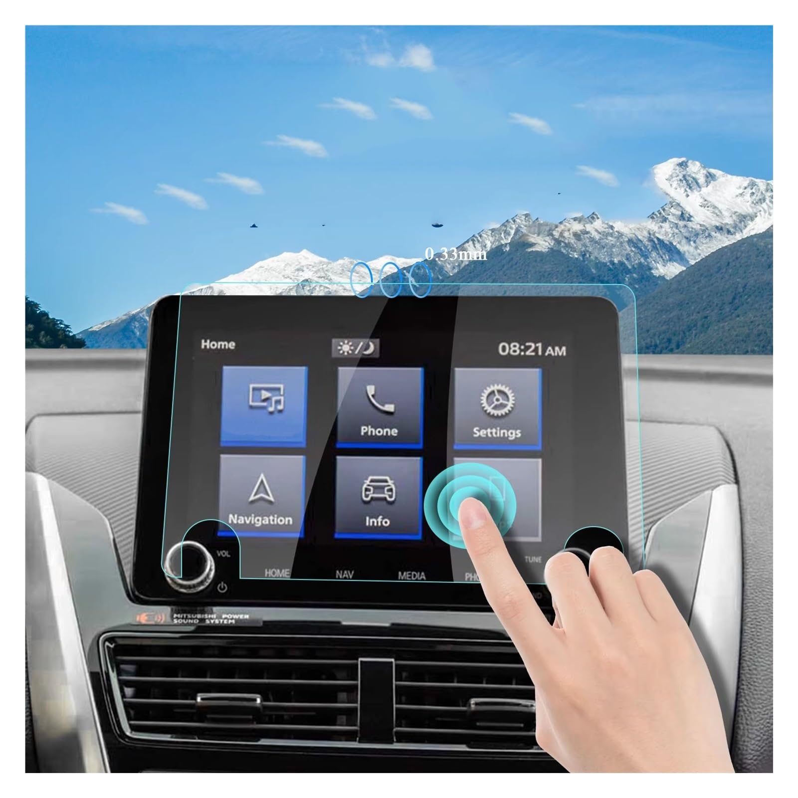 Pellicola Protettiva GPS Per Mitsubishi Per Eclipse Per Croce PHEV