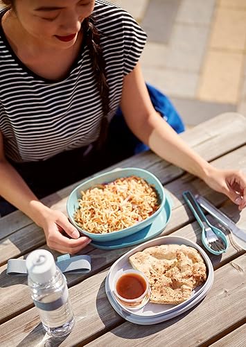 Miniatura 5 de Mepal Juego de cubiertos Ellipse de 3 piezas - Juego de cubiertos para llevar - Consta de un cuchillo, tenedor y cuchara - Juego de cubiertos con