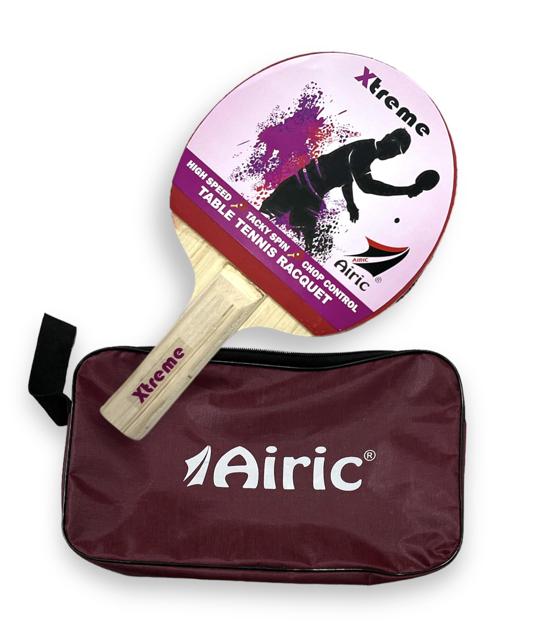Airic Xtreme 1 Star with Cover Multicolor Table Tennis Racquet (Pack of: 1, 160 g)-image-44