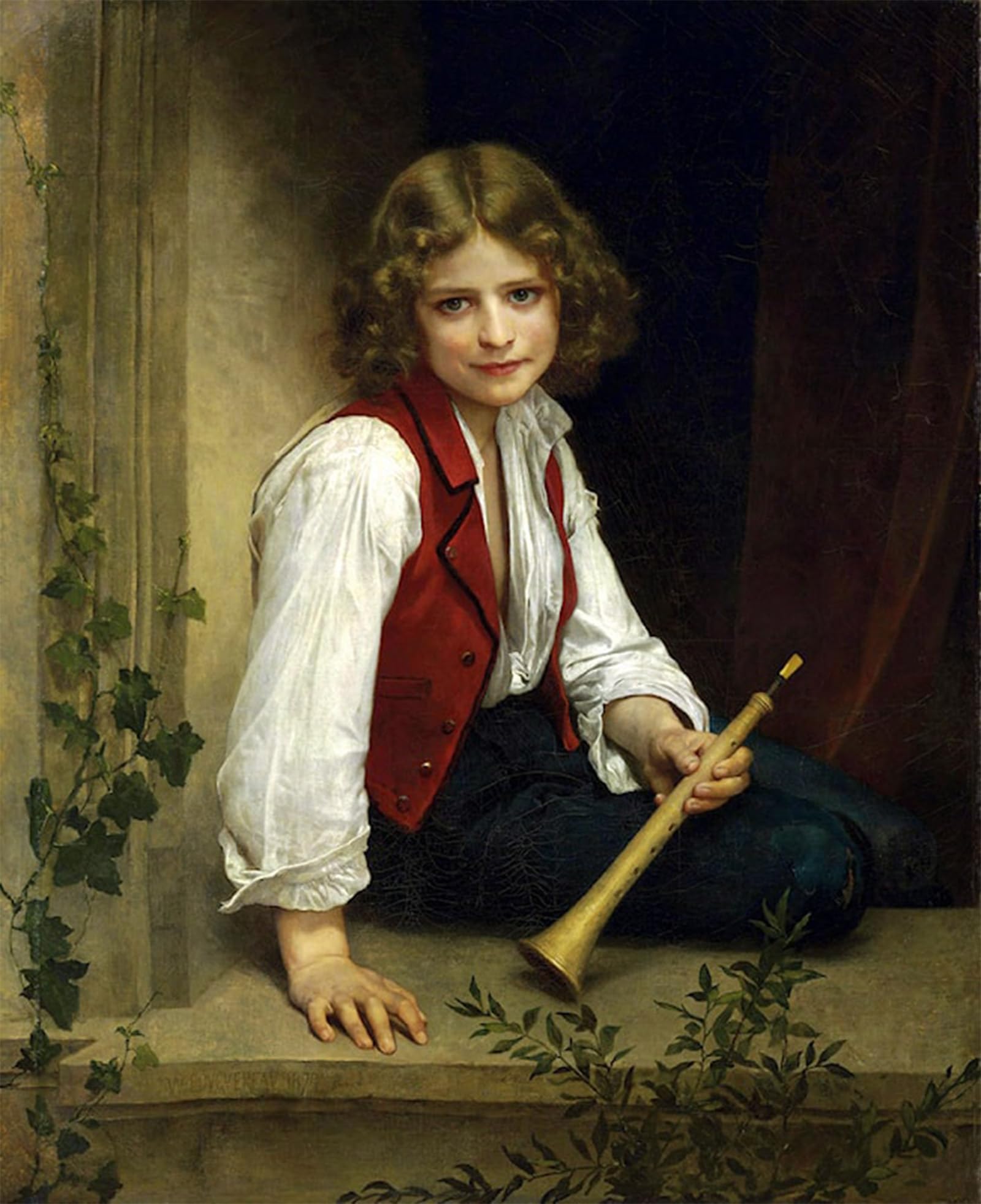 ARTXLXXBN Famous Art Print Poster Vintage Wall Art Pifferaro by William Adolphe Bouguereau Canvas Art Poster for Home Decor 60x90cm