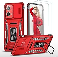 Vista 32 de Jeylly para Moto G Stylus 5G 2021 Funda con [2 Pack] Protector de Pantalla de Vidrio Templado, Protección Grado Militar Anti-Arañazos, Funda