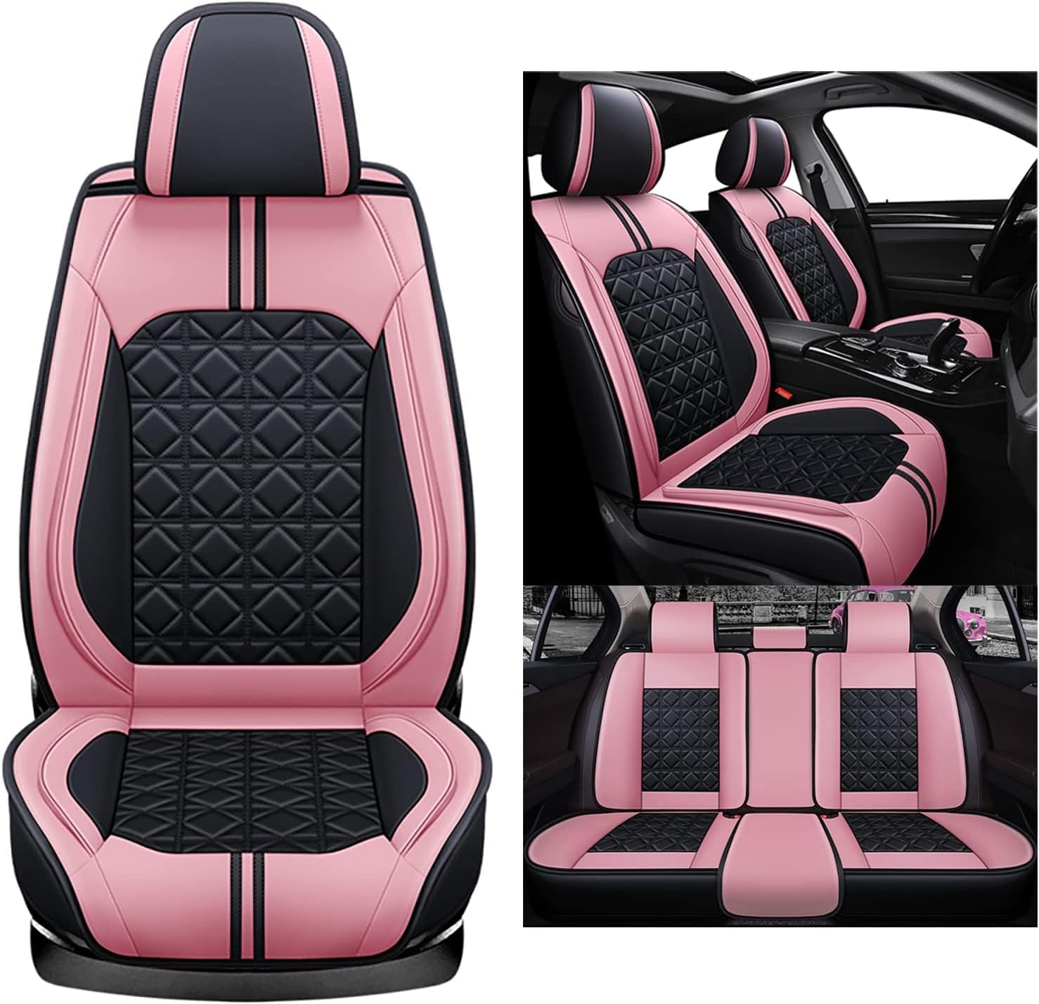 BUULOO Car Seat Covers Universal Fit for Dacia Sandero Duster Logan