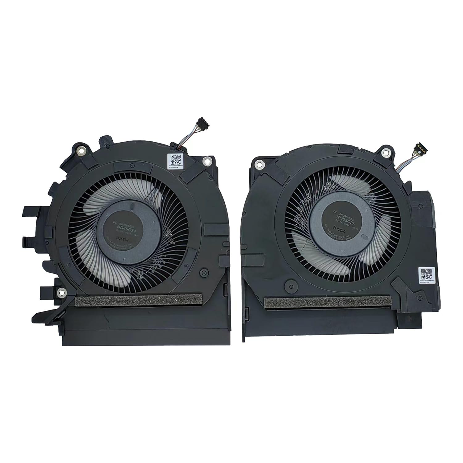 Replacement New CPU and GPU Cooling Fan for HP Envy 15-EP TNP-Q237 Series M04776-001 M04777-001 ND85C25-19J12 ND85C24-19J11 DC12V 0.5A Fan