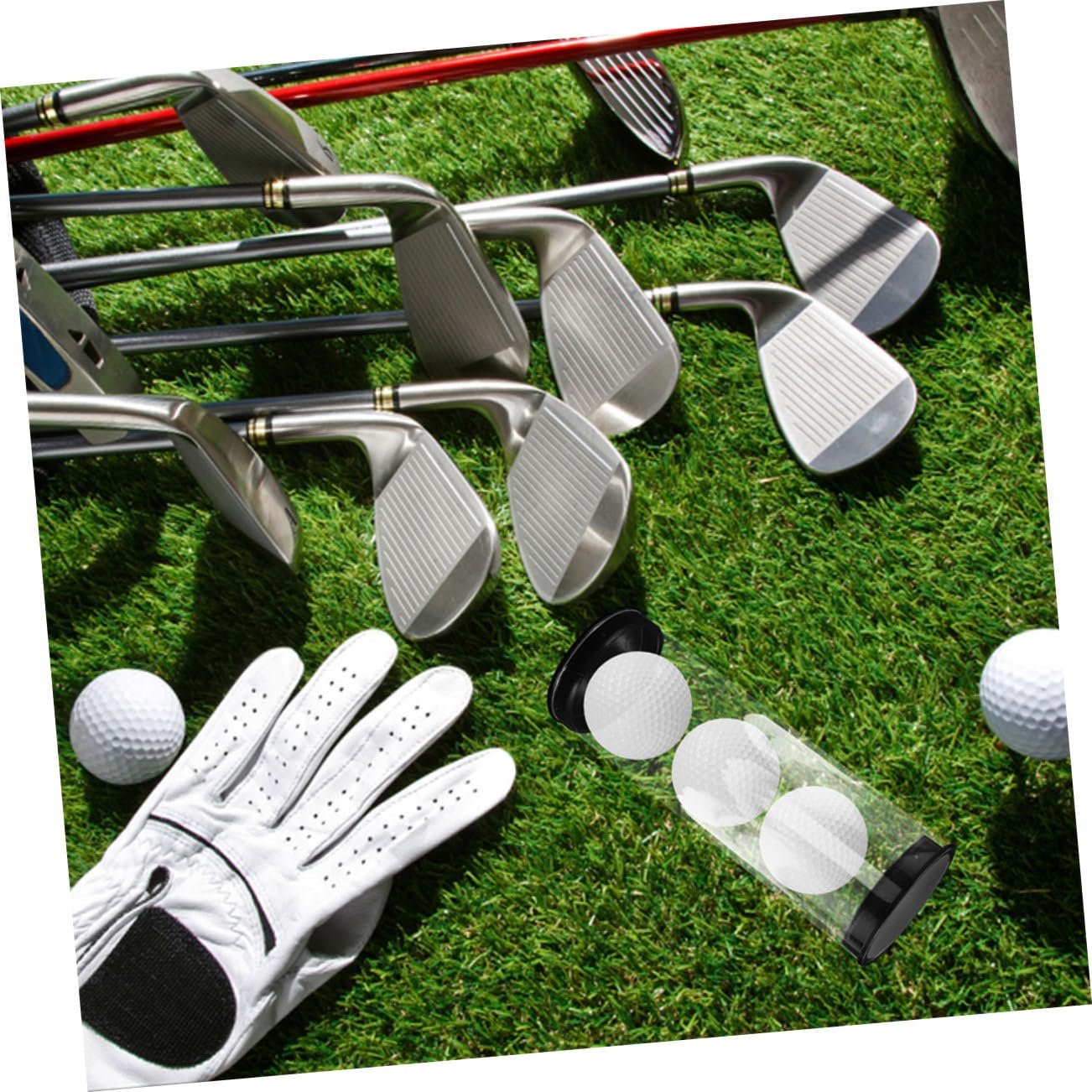 BESTonZON Contenitore Trasparente per Palline da Golf in PVC 2 Pz
