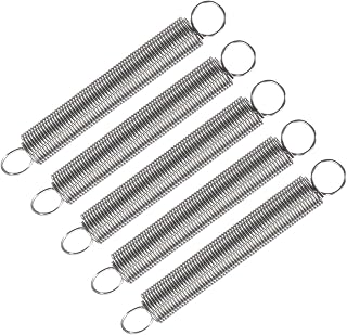 Extension Spring (1x12x90mm/0.04"x0.48"x3.55") 5Pcs, 304 Stainless Steel Tension Spring Wire - for Home Repair Construction Machinery