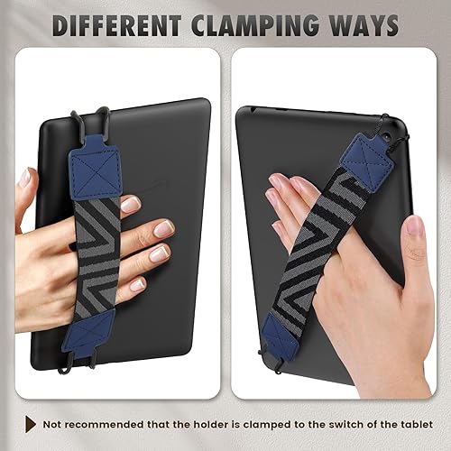 Miniatura 6 de MoKo Correa de mano de seguridad para tablet de 9 a 11 pulgadas, iPadiPad ProiPad AirKindle Fire HDSamsung, correa de mano versátil de alta