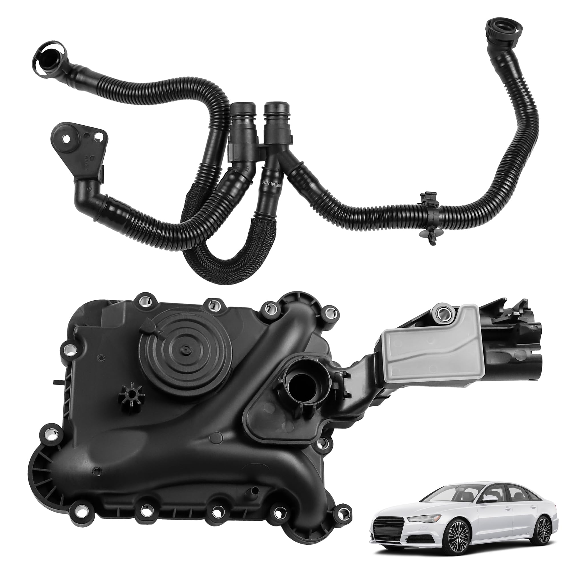 Photo 1 of Motarithl Engine Crankcase Vent Valve and Hose for Audi A6 A7