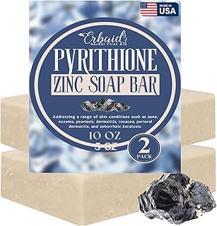Pyrithione Zinc Soap Bar for Face & Body, 4oz