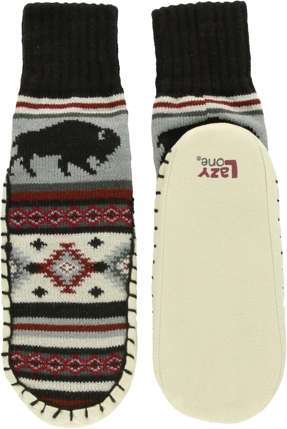 Lazy One Knitted Slippers, Cozy Slipper Socks for Women and Men