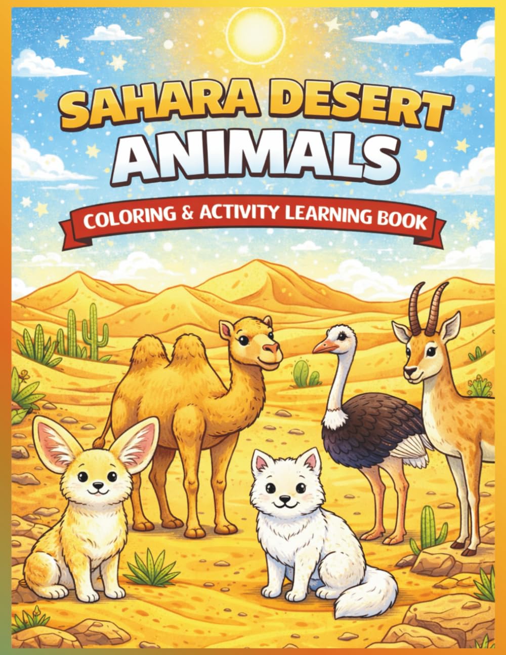 Sahara Desert Animals: Coloring & Activity Learning Book