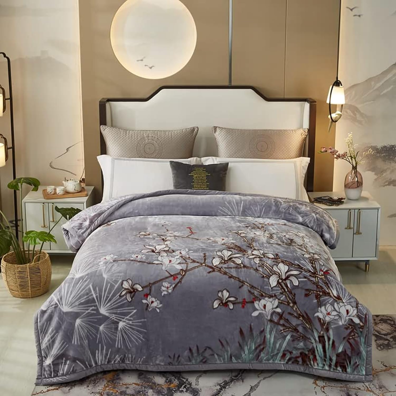 LGYKUMEG Heavy Korean Mink Blanket Korean Style 9LB Fleece