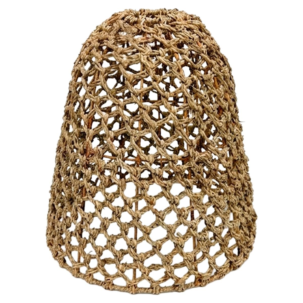 Paralume in fibra naturale intrecciata, 42,5 x 42 x 42 cm