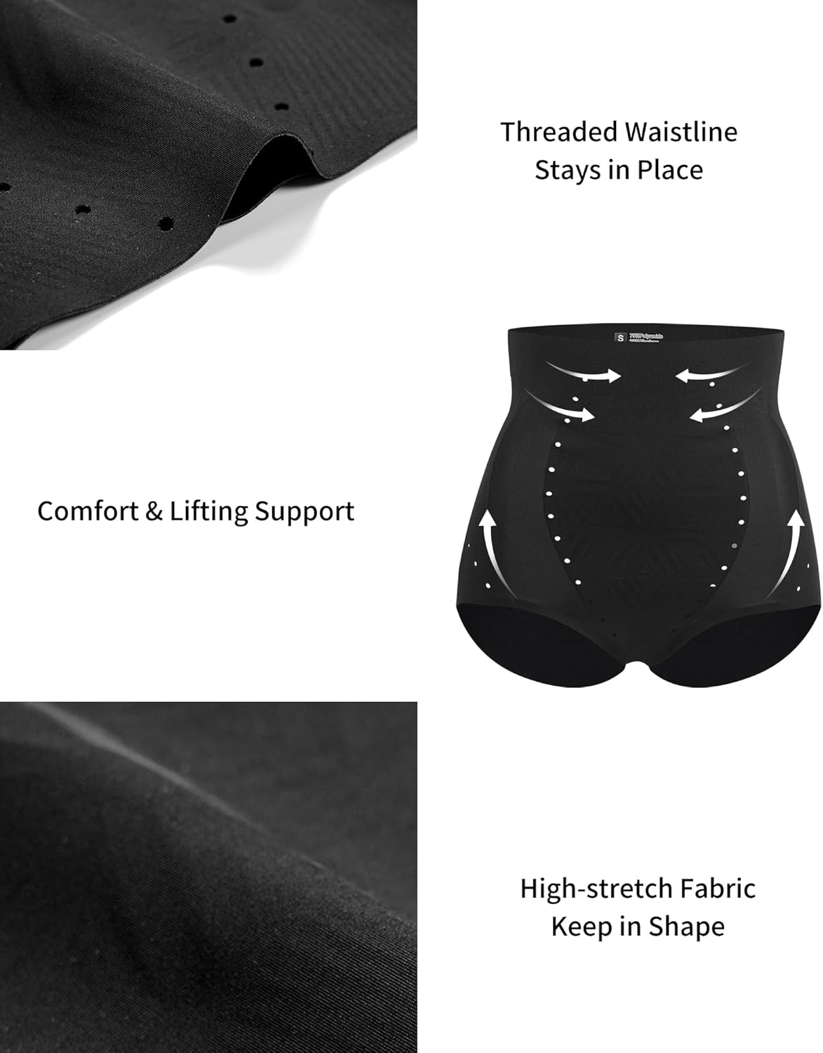 SHARICCA High Waisted Shapewear for Women Tummy Control Underwear High Compression Breathable Body Shaper Panties - Image 5