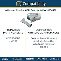 Vista 5 de Whirlpool W10304660 Rodillo refrigerador Pieza original del fabricante de equipos (OEM)