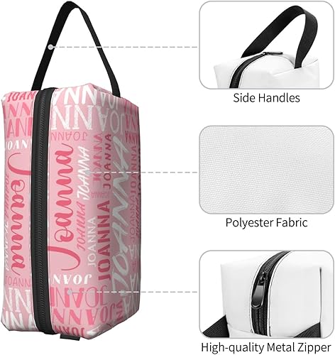 Miniatura 6 de Bolsa de maquillaje personalizada con nombre, bolsa de cosméticos personalizada añade tu nombre, bolsa de aseo personalizada con cremallera, regalos