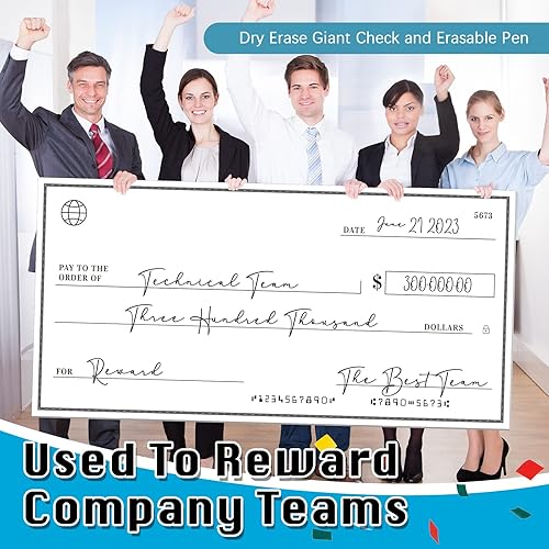 Miniatura 5 de Honoson 2 unidades de cuadros gigantes de borrado en seco, grandes cuadros para presentaciones con 6 bolígrafos borrables de gran tamaño para